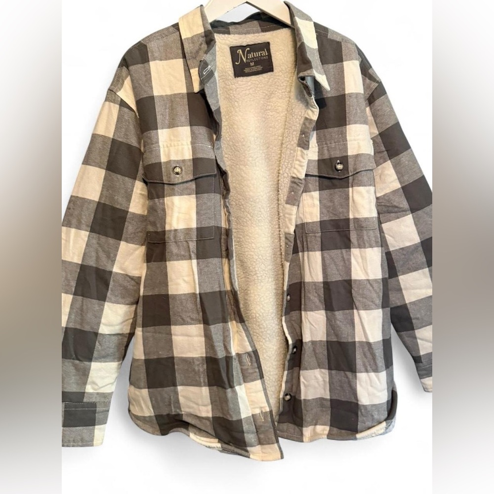 Natural Reflections Cream Sherpa Jacket